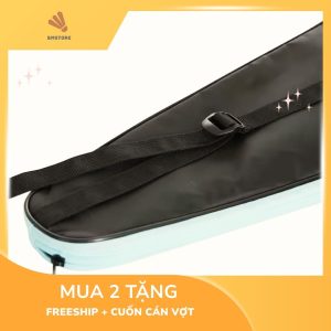 Tui dung vot cau long 190 ECO den vien xanh thoi trang 1