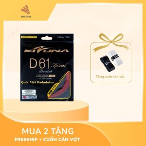 Cước cầu lông Kizuna D61 đường kính dây: 0.61mm NTA09